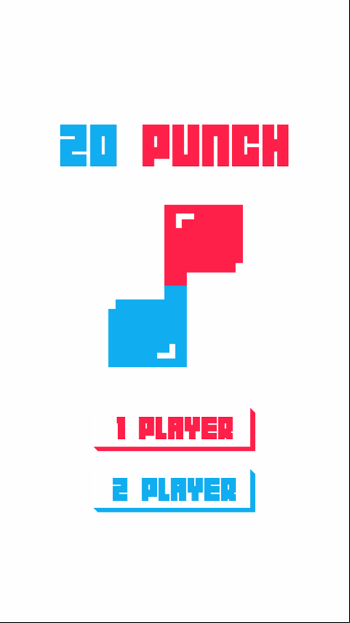 20 Punch Game Welcome Screen Screenshot.