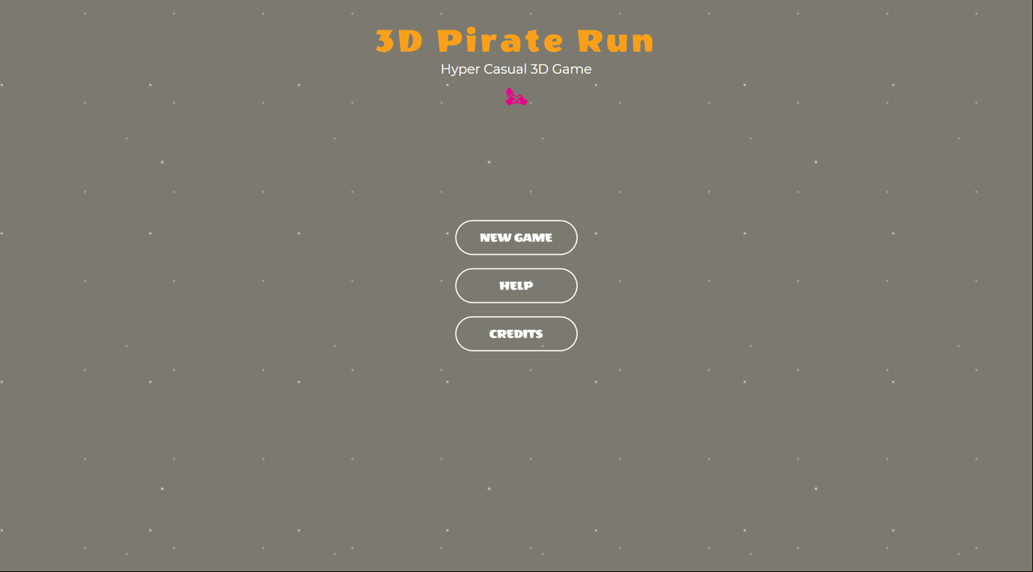 3D Pirate Game Welcome Screen Screenshot.