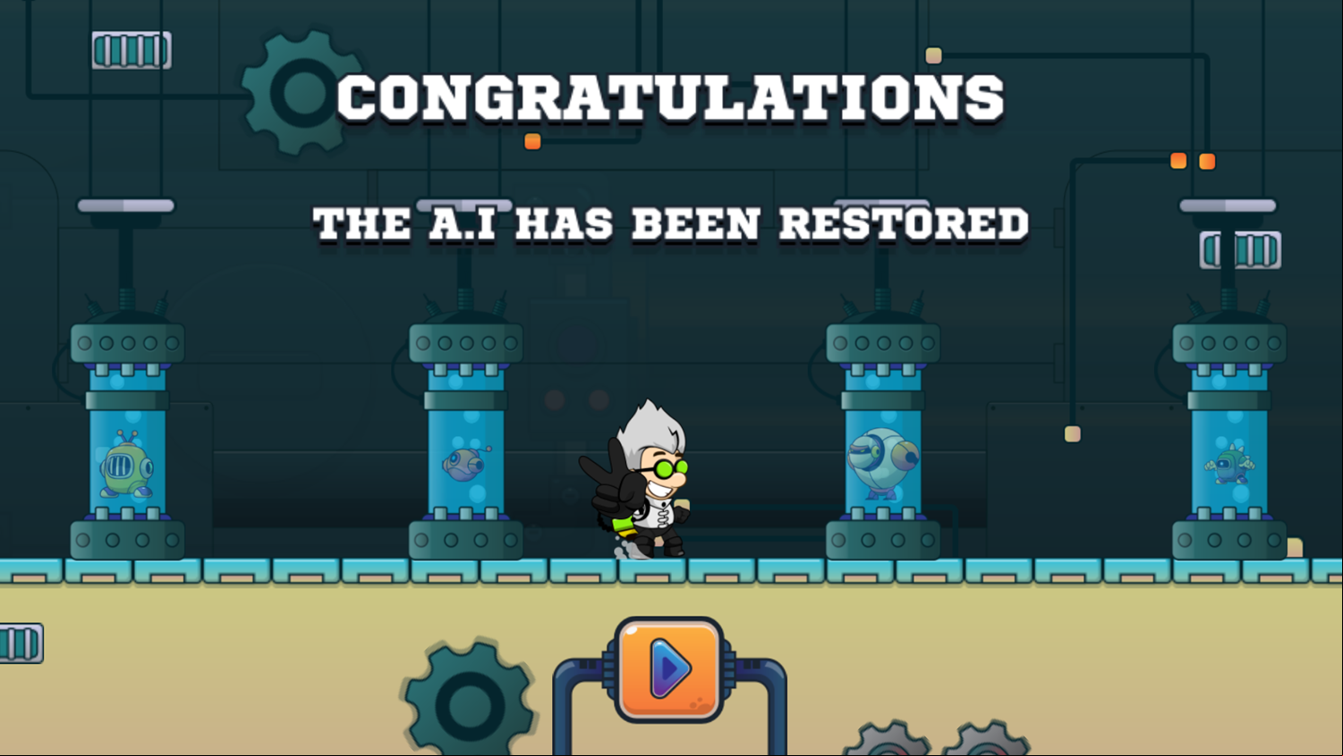 AI Gone Astray Game Complete Screen Screenshot.