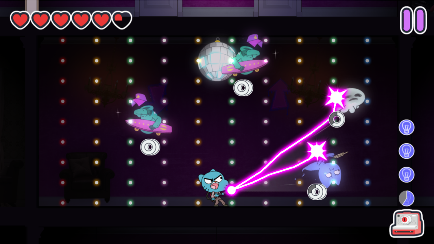 Amazing World of Gumball Ghost Blast Game Fully Upgraded Vacuum Screenshot.