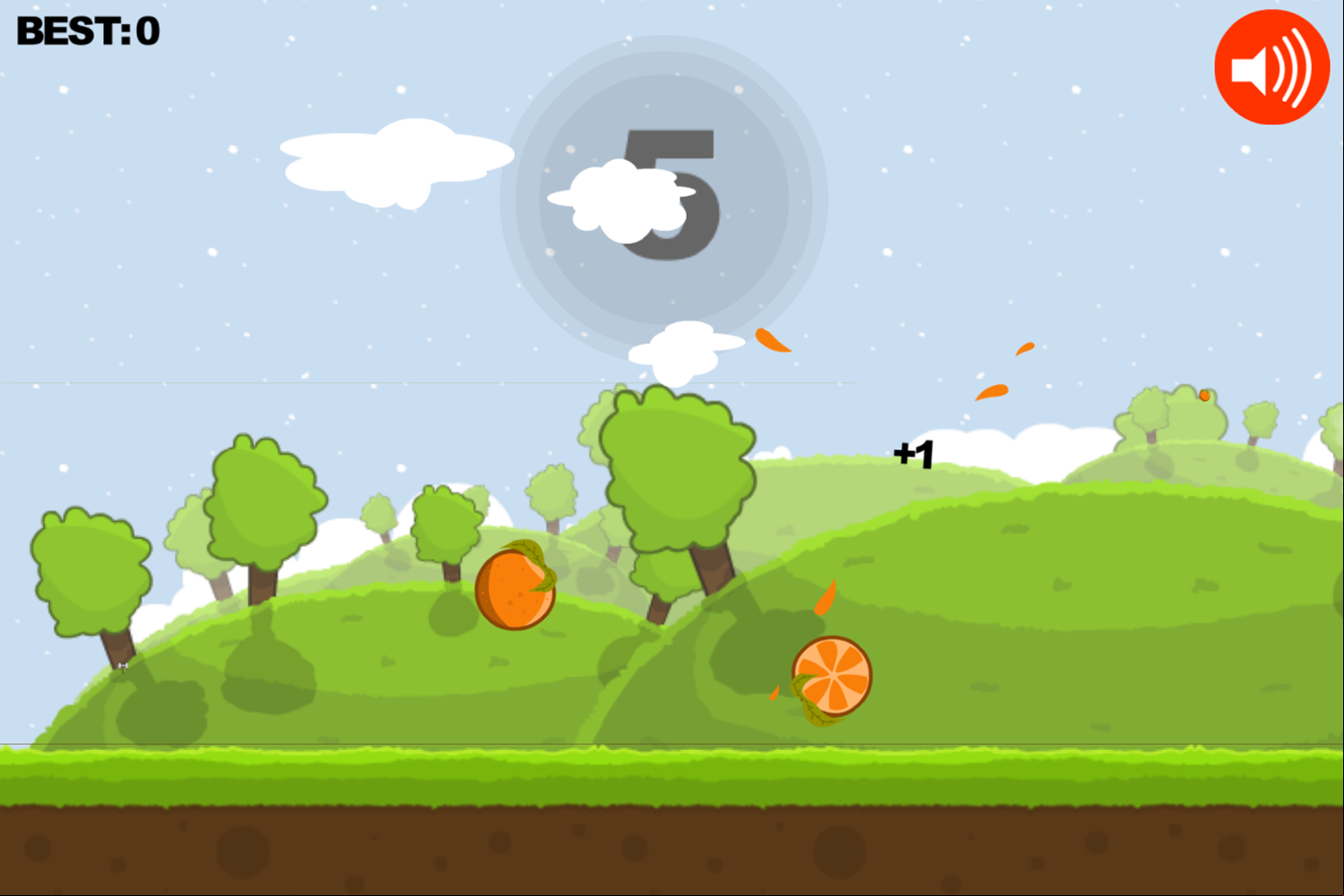 Axe vs Fruits Game Play Screenshot.