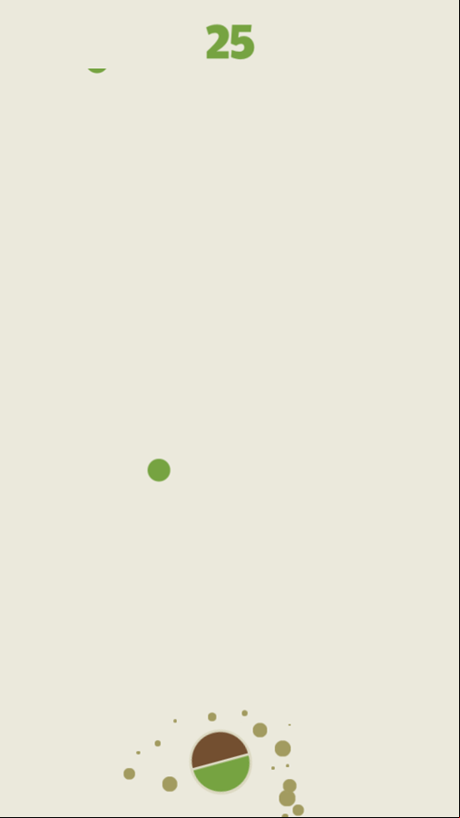 Ball Catcher Game Over Screenshot.