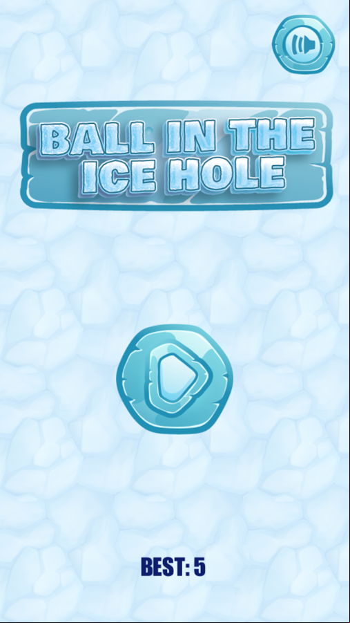 Ball In The Ice Hole Game Best Screenshot.
