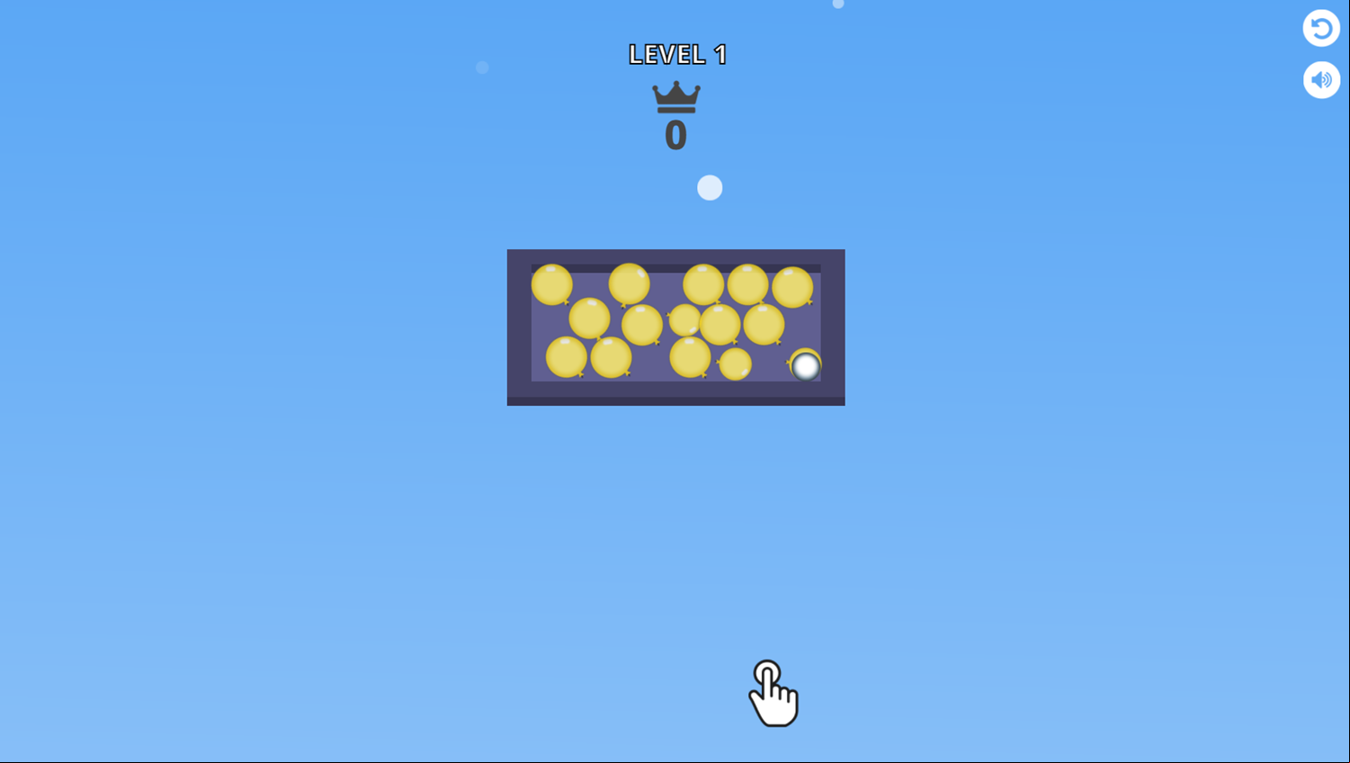 Balloon Maze Game Level Start Screenshot.
