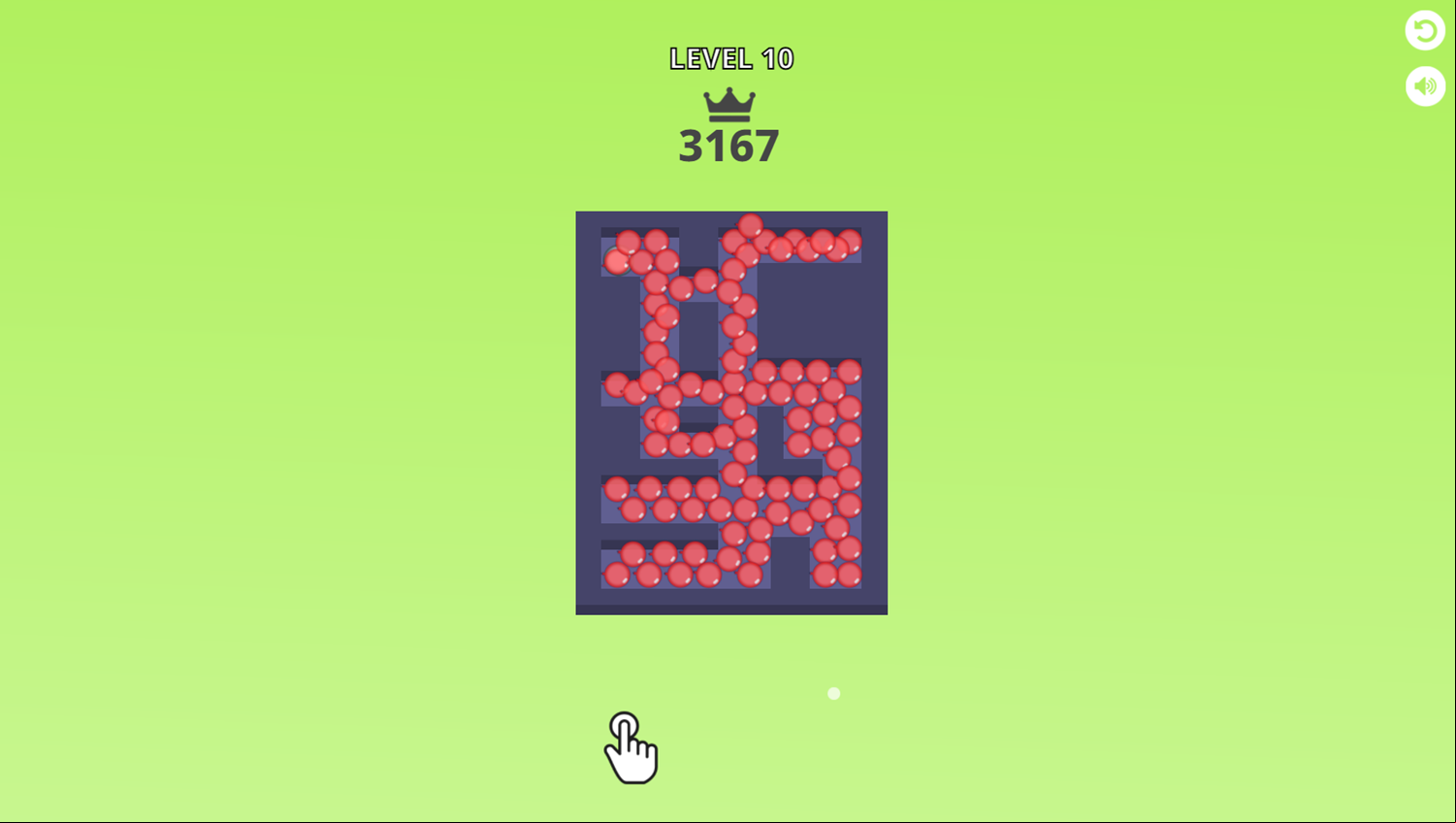 Balloon Maze Game Next Level Screenshot.