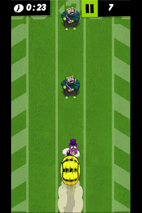 Ben 10 Cannonbolt Smash Game Screenshot.