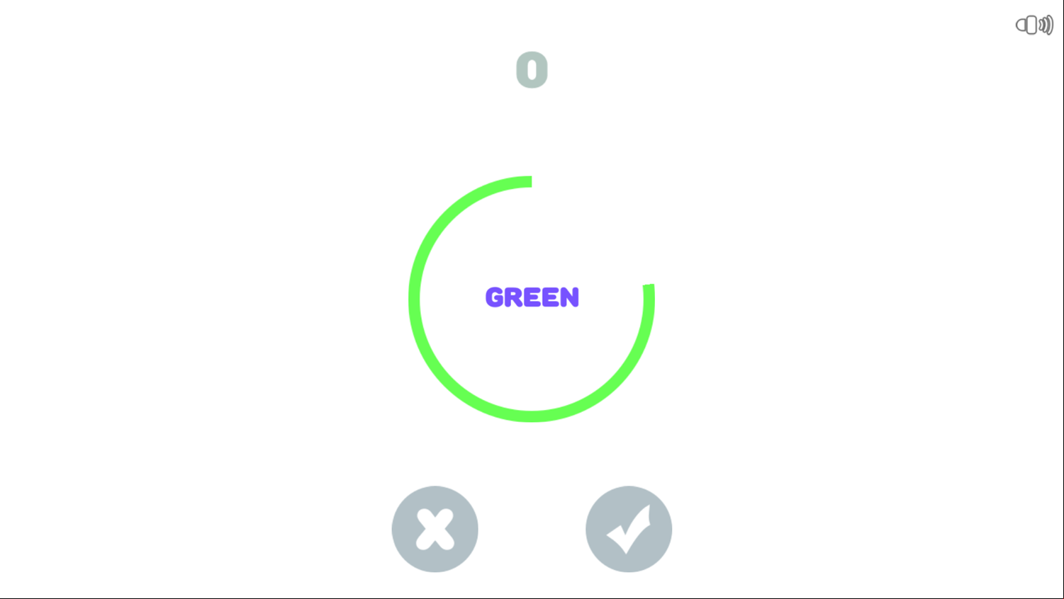 Brain Colors Game Start Screenshot.
