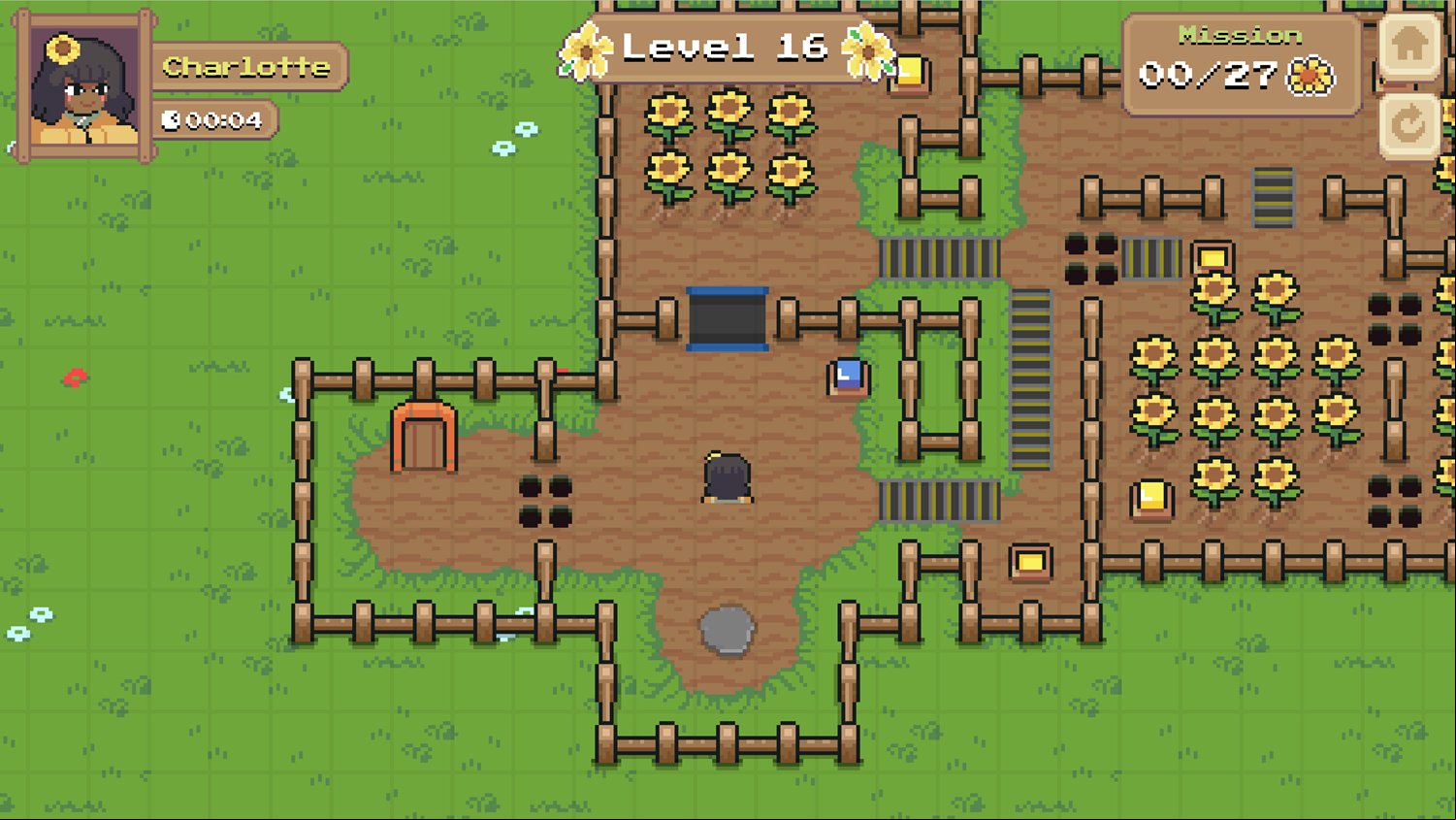 Charlotte Valley Game Level With a Bridge and Many Escalators Screenshot.