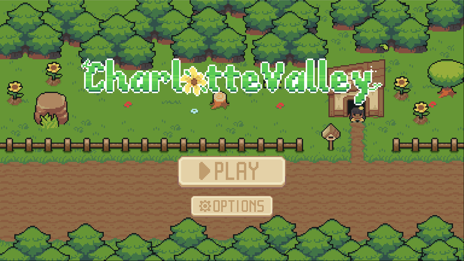 Charlotte Valley Game Welcome Screen Screenshot.