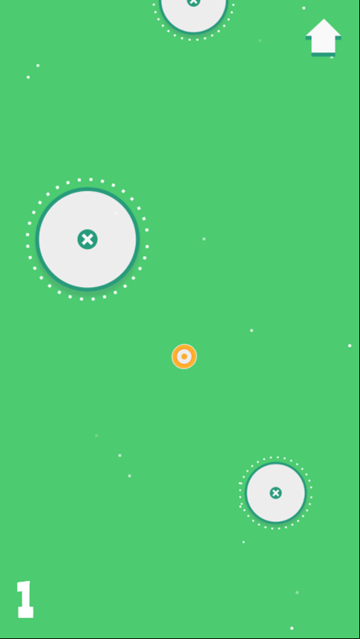 Circle Platform Game Play Screenshot.