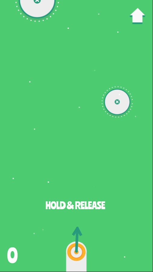 Circle Platform Game Start Screenshot.