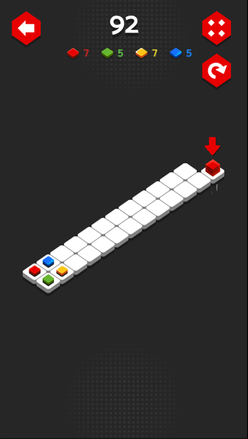 Cubic Lands Game Final Level Screenshot.