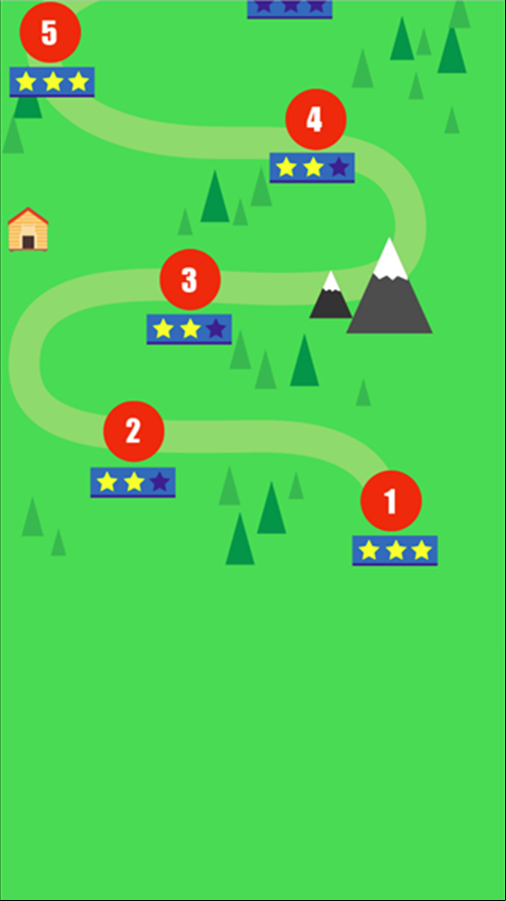 Dangerous Rescue Game Level Select Screen Screenshot.