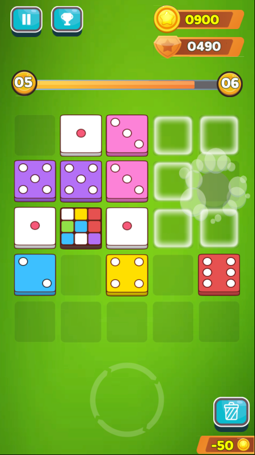 Dice Merge Game Play Screenshot.