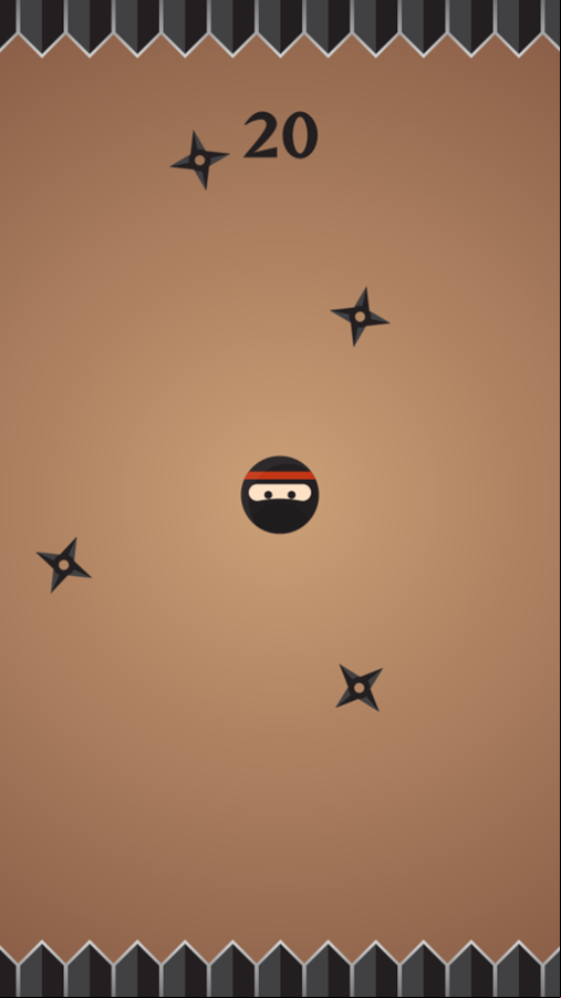 Dodge Ninja Game Play Screenshot.