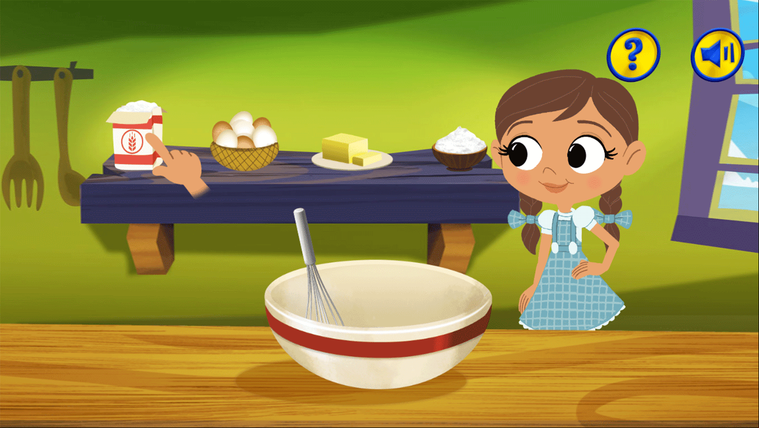 Dorothy and the Wizard of Oz Cookie Magic Game Add Ingredients Screenshot.