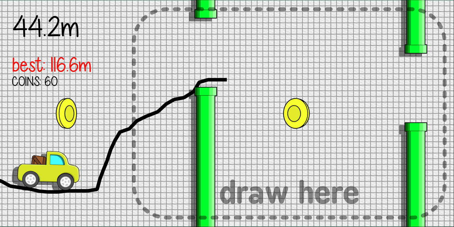 Draw the Hill Game Truck Driving Screenshot.