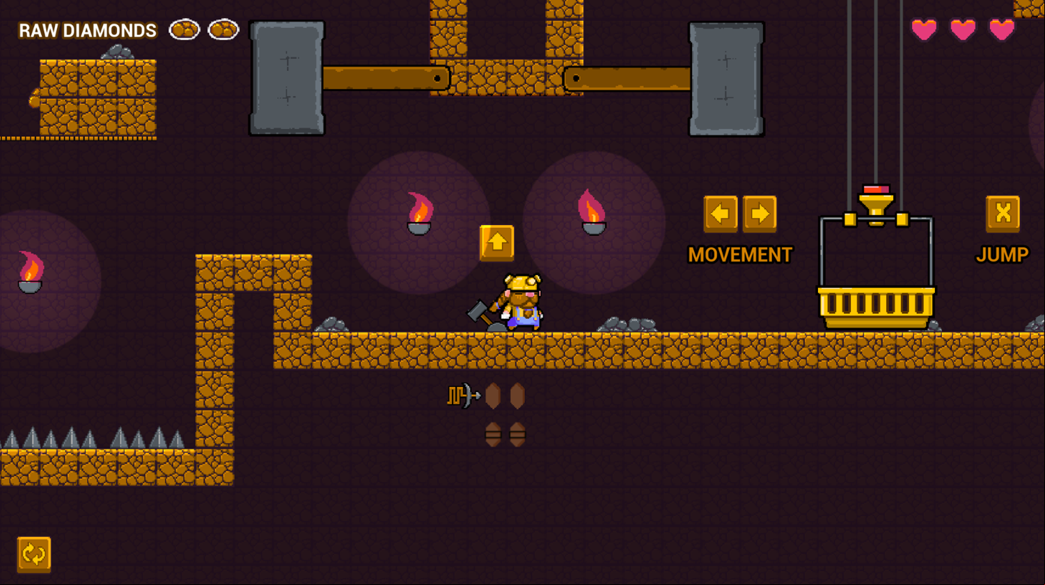 Dwarf Workday Game Diamond Processing Screenshot.