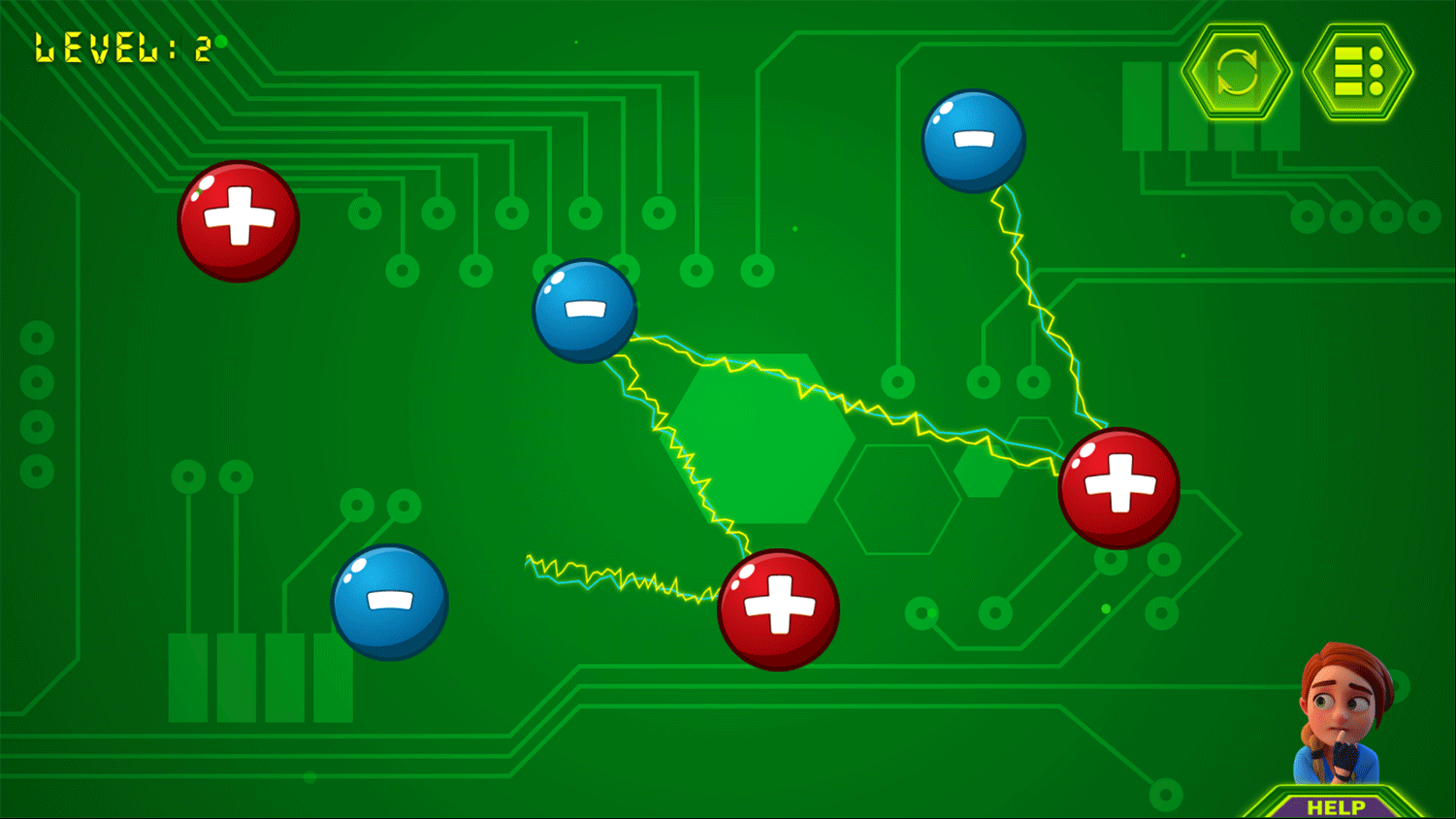 Electrio Game Play Screenshot.