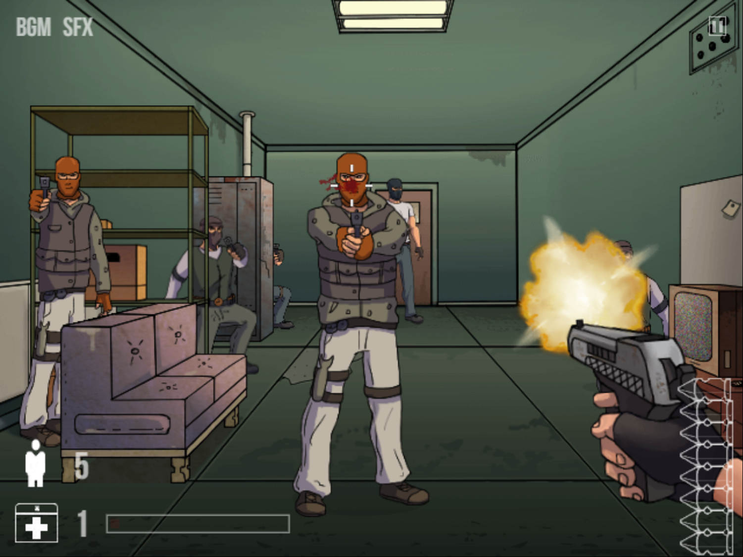 Elite Swat Commander Game Play Screenshot.