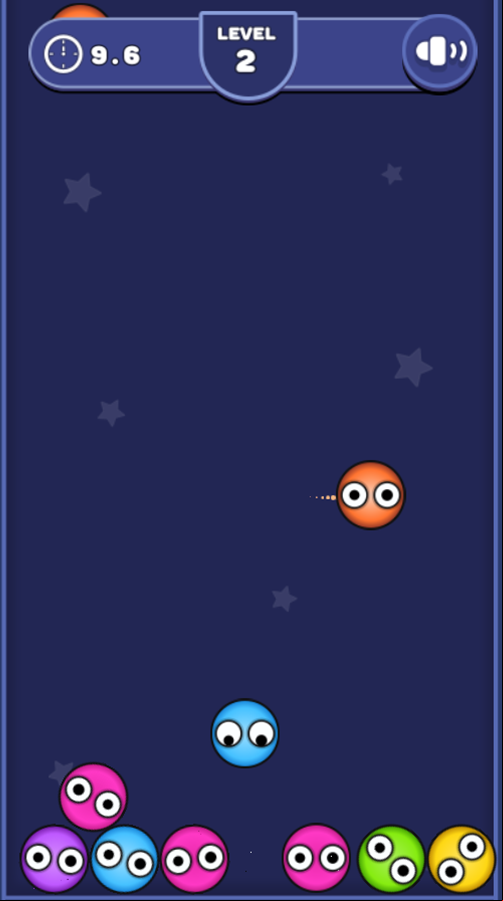 Falling Balls Game Screenshot.