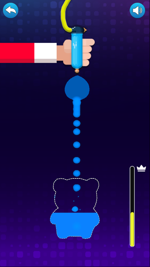 Fill Up Water Game Play Screenshot.