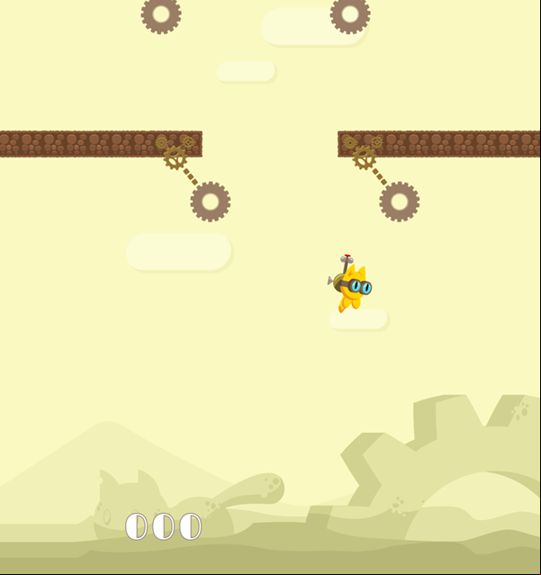 FlapCat Copters Game Screenshot.