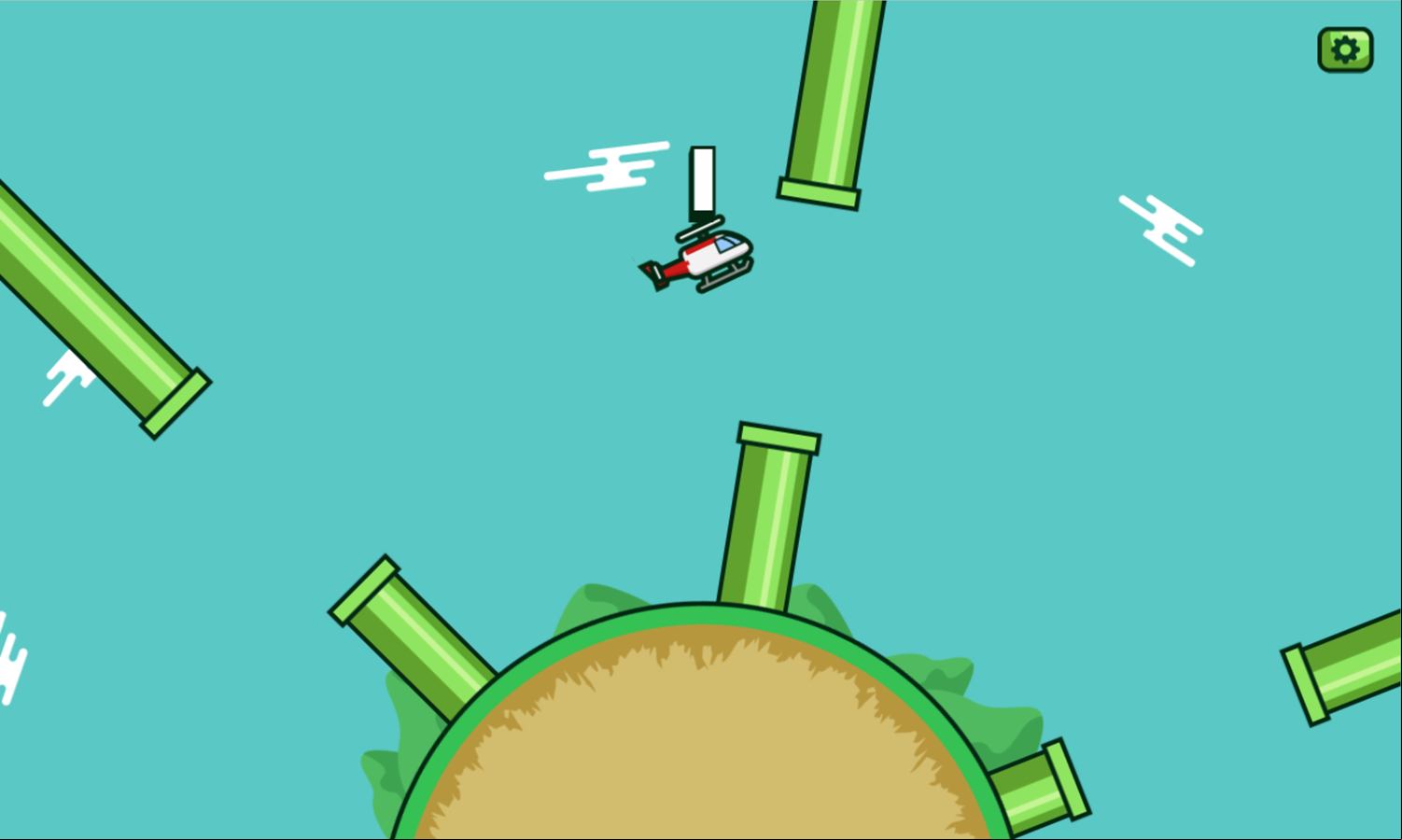 Flappy Copter Game Screenshot.