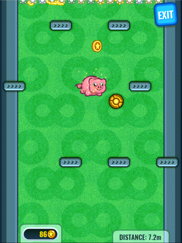 Flappy Foot Chinko Endless Bounce Pig Screenshot.