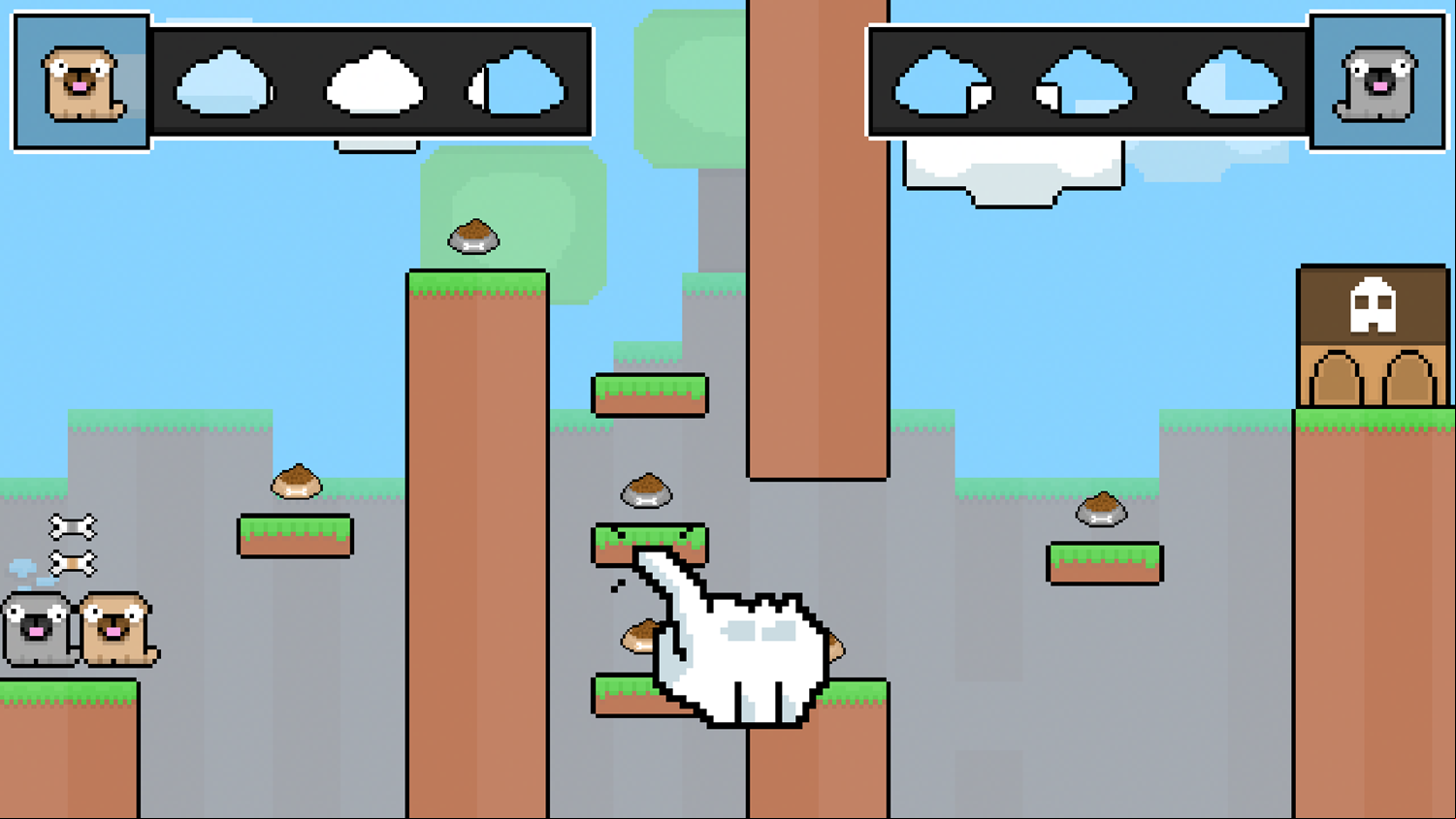 Friends Pug Game Level Progress Screenshot.