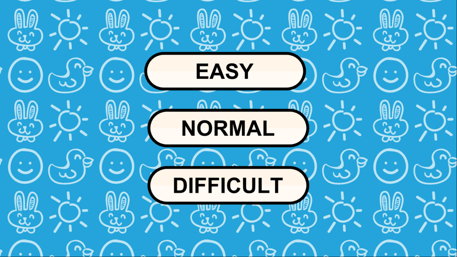 Fruit Wheel Game Difficulty Select Screenshot.