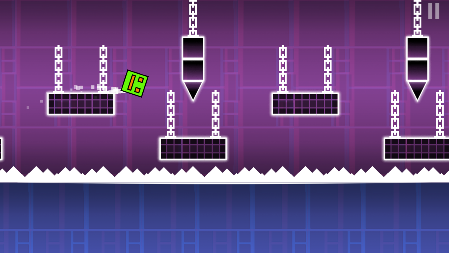 Geometry Jump Game Level Progress Screenshot.