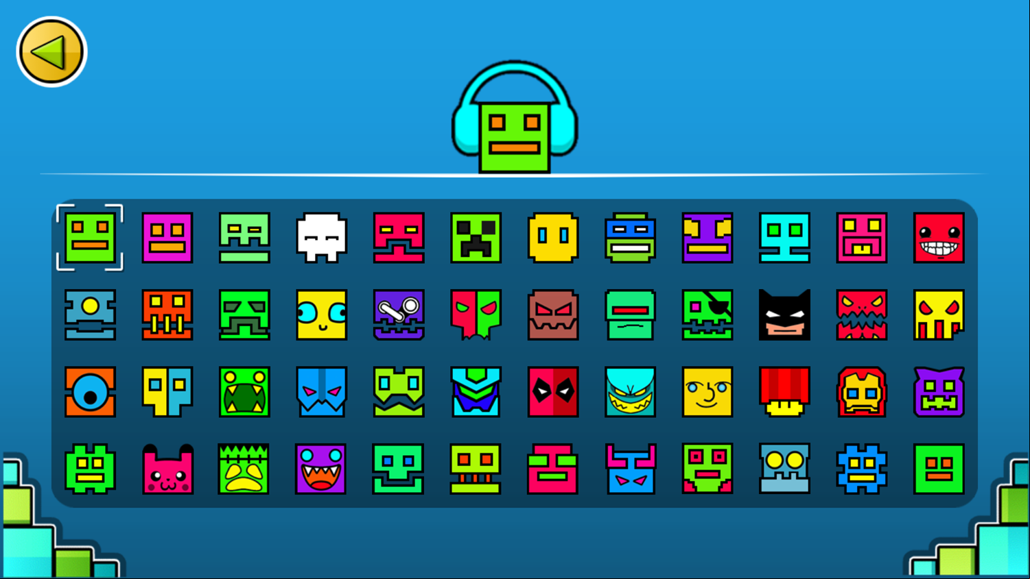Geometry Jump Game Pick Mask Screenshot.