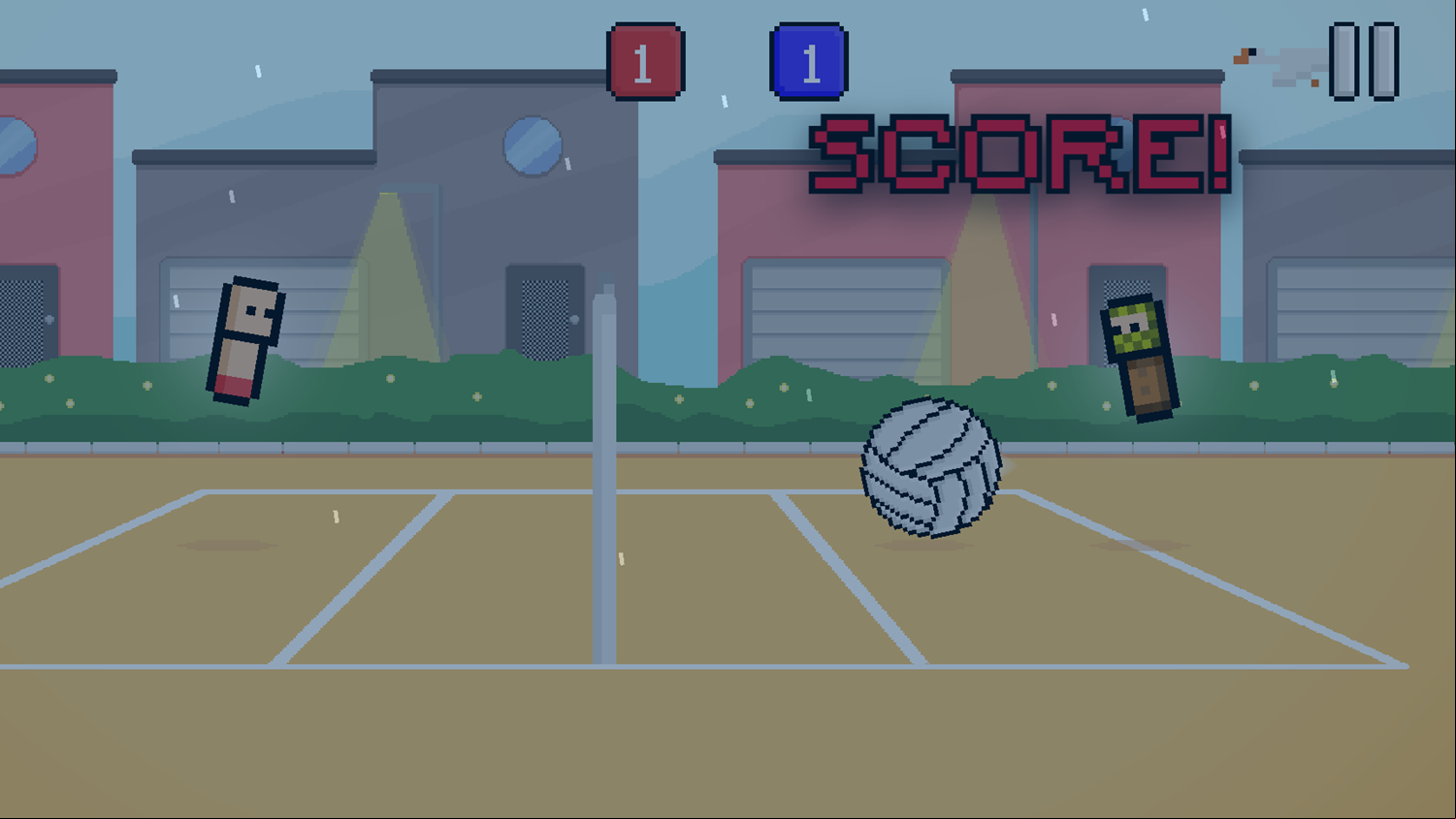 Head Volley Game Play Screenshot.
