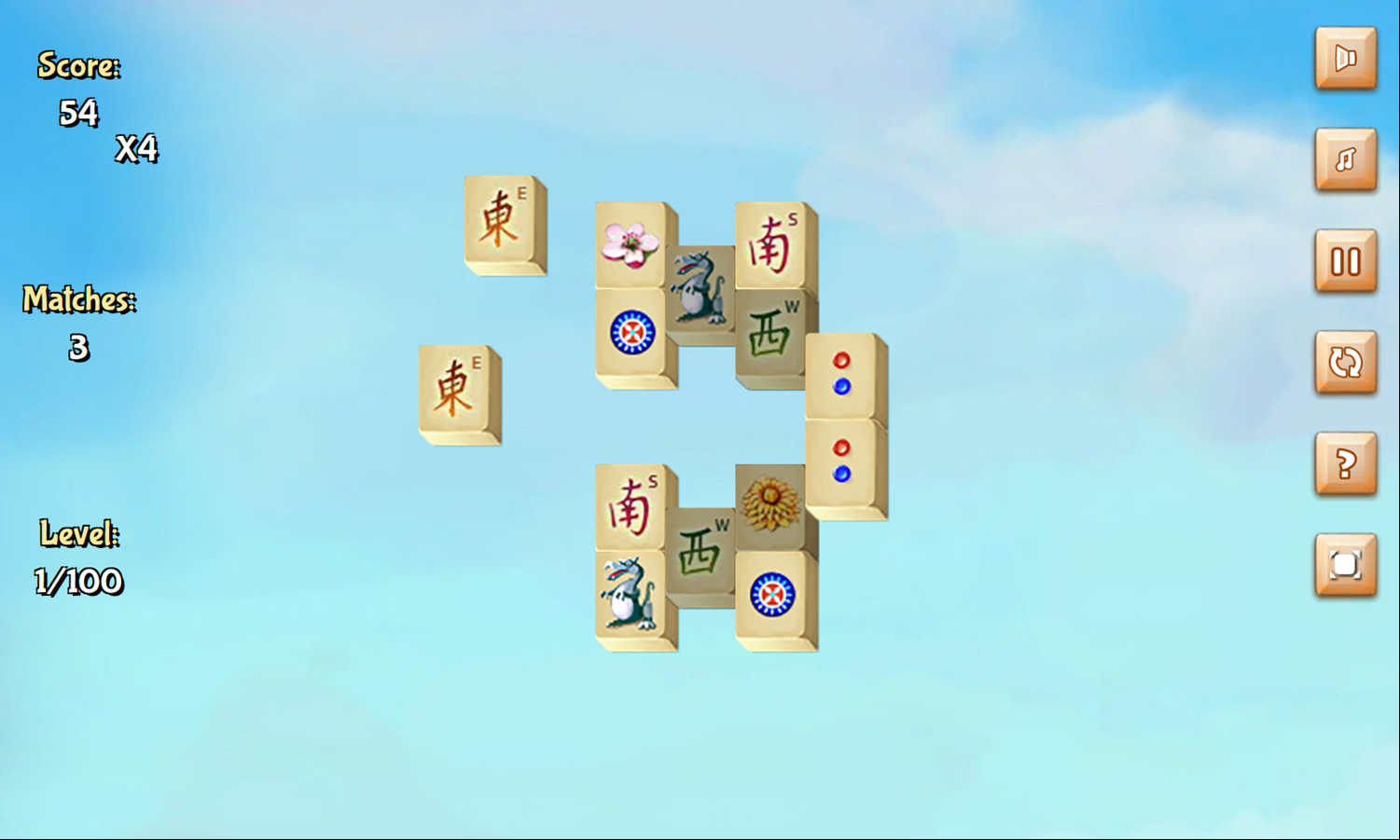 Jolly Jong One Game Level Play Screenshot.