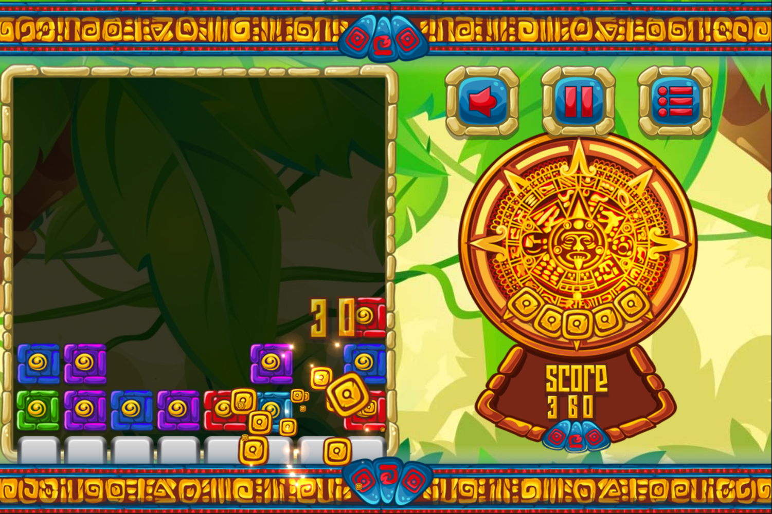 Jungles Adventure Game Play Screenshot.