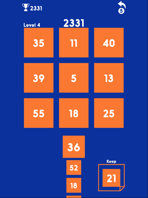 Just Divide 3x3 Game Screenshot.