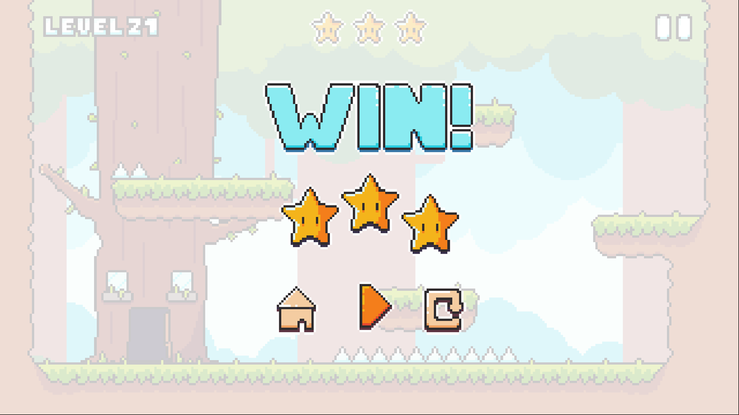 Key Quest Game Level Beat Screenshot.