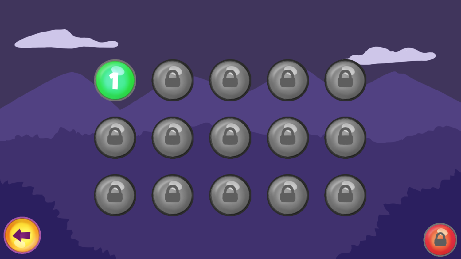 Kill Bugs Game Level Select Screenshot.