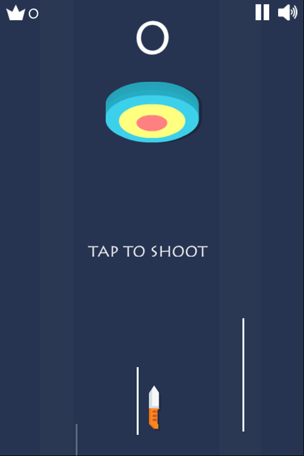 Knife Shooter Game How To Play Screenshot.