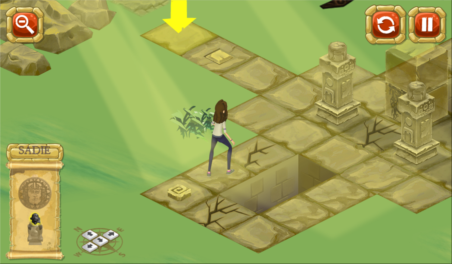 Legends of the Hidden Temple Unlock the Past Game Screenshot.