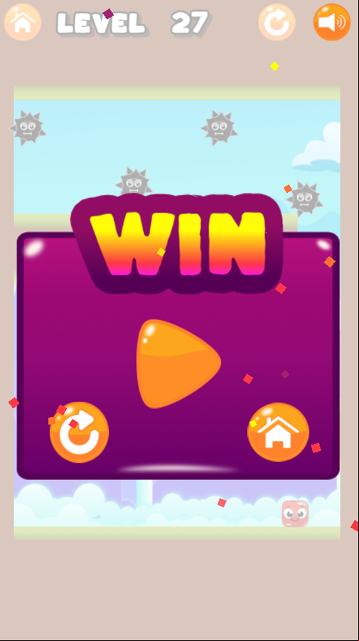 Lupi Square Game Level Complete Screen Screenshot.