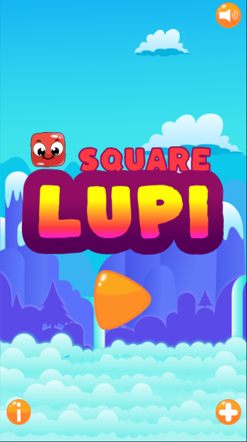 Lupi Square Game Welcome Screen Screenshot.
