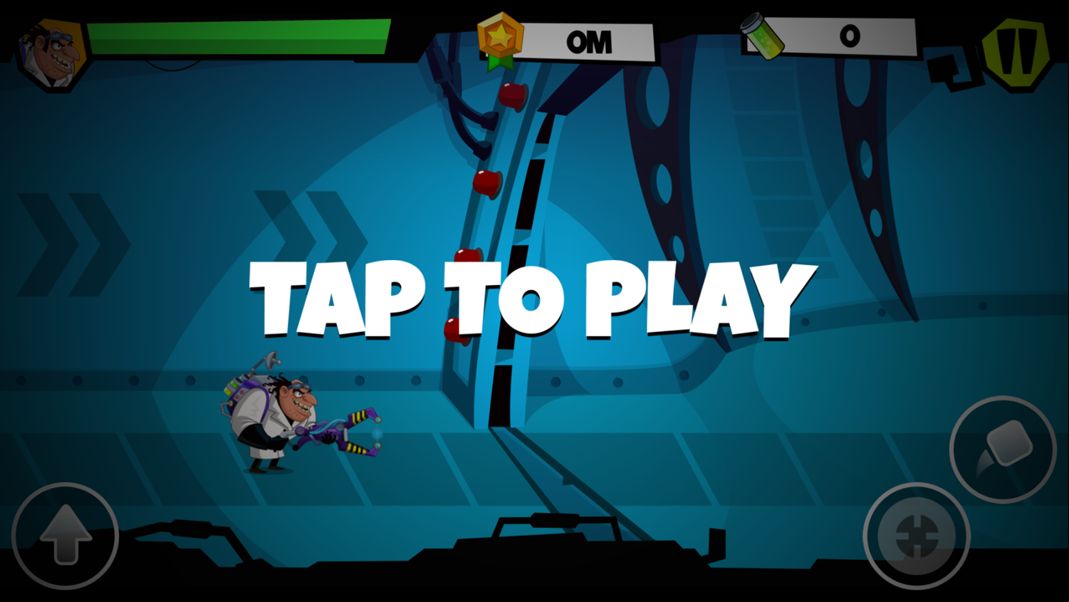 Mad Scientist Game Tap To Play Screenshot.