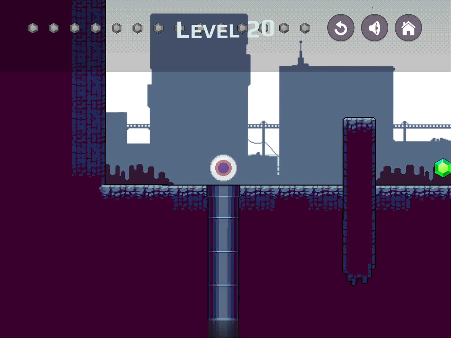 Marble Bounce Game Final Level Screenshot.