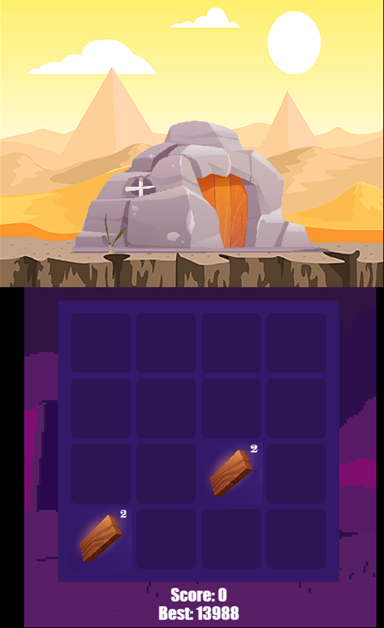 Material Merge 2048 New Game Screenshot.