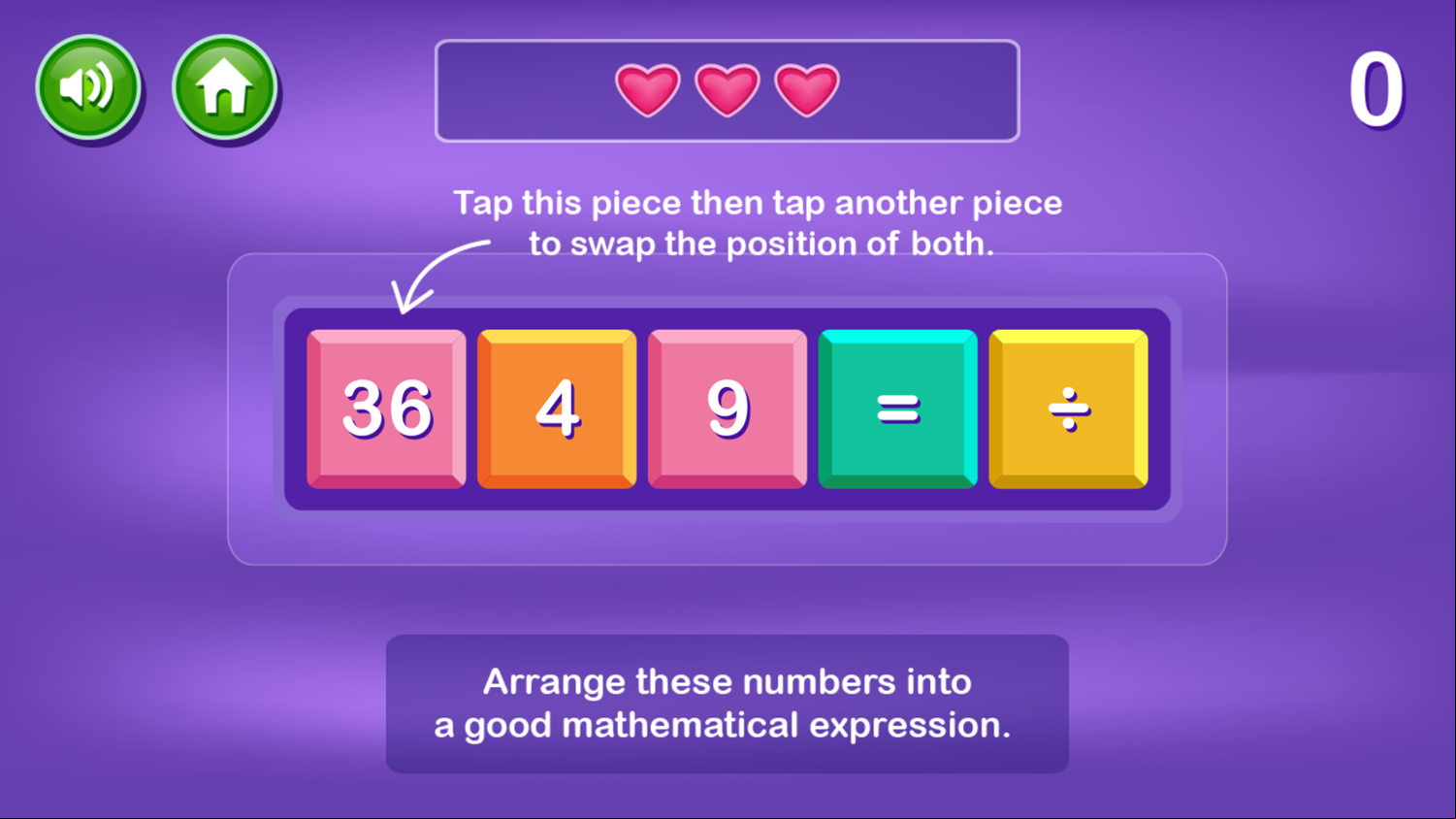 Math Puzzle Game How To Play Screenshot.