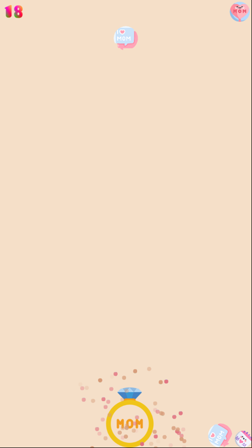Mother's Day Suika Game Start Screenshot.
