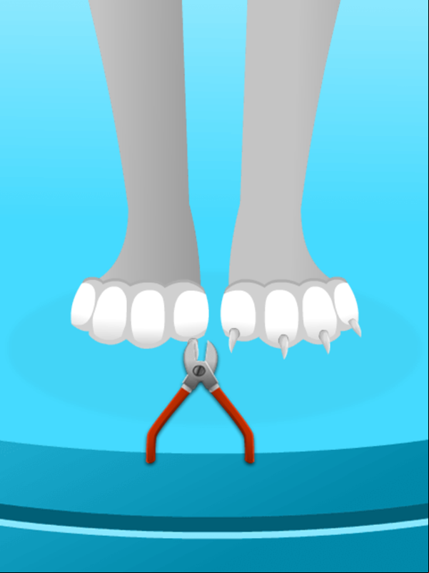 My Pet Spa Game Trim Nails Screenshot.