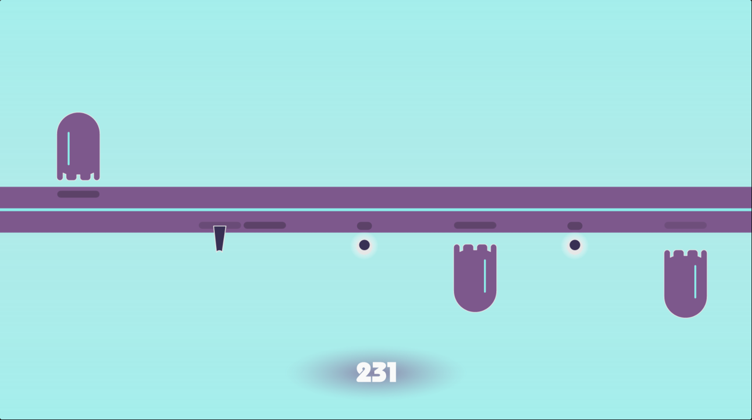 Pac Line Game Over Screenshot.